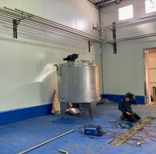 תמונות מפרויקט מיזוג מחלבה